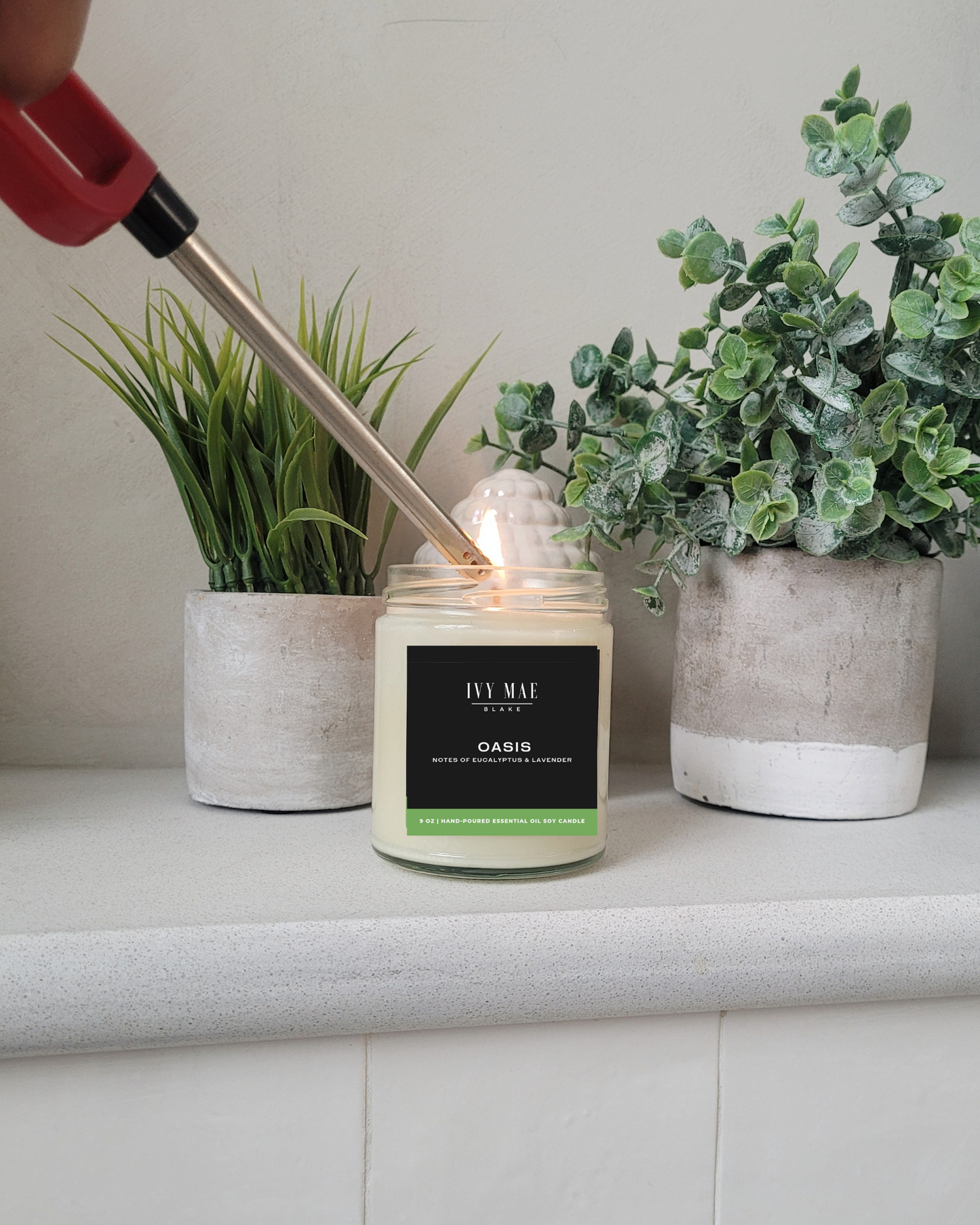 Oasis | Eucalyptus + Lavender Soy Candle