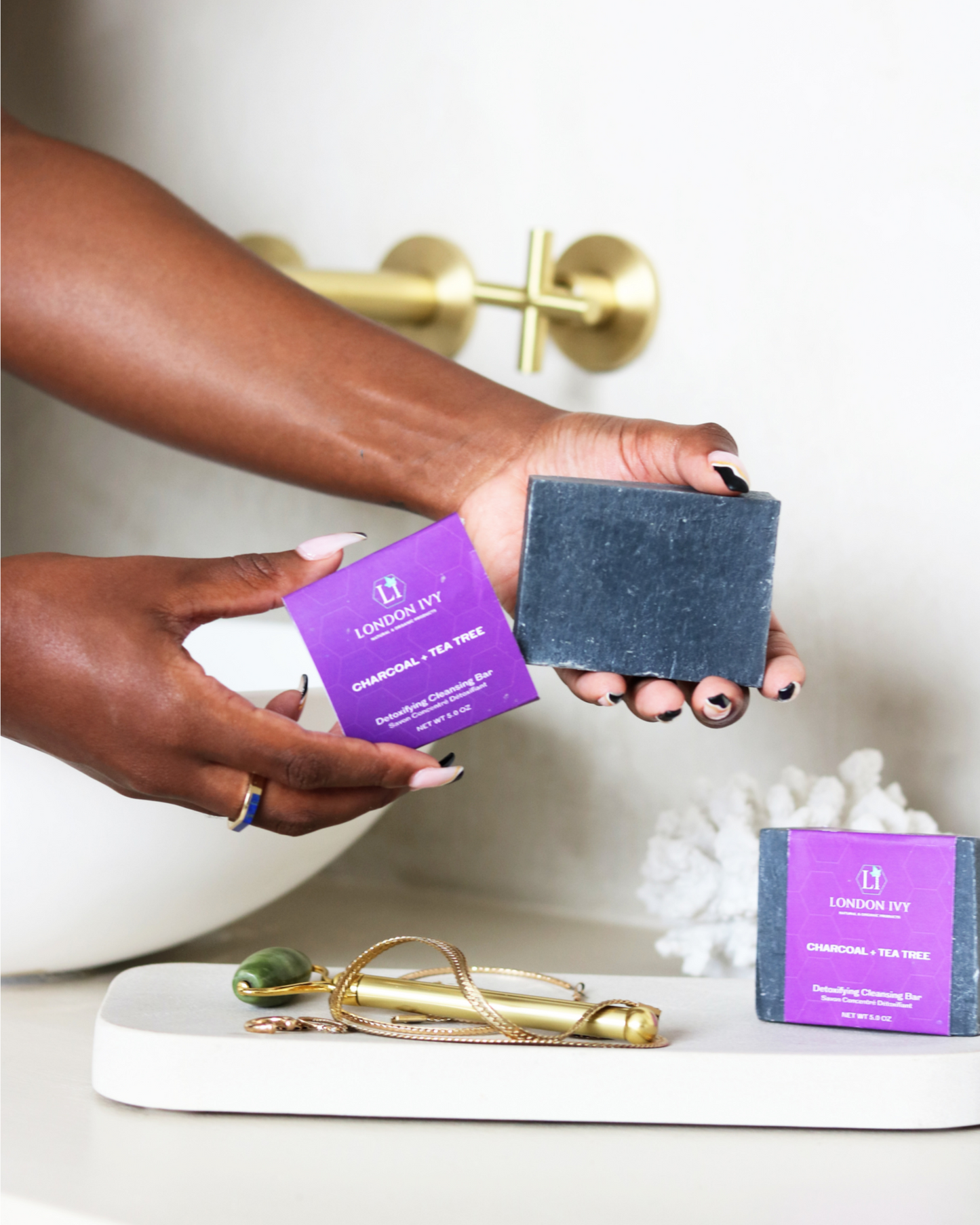 Charcoal + Tea Tree Bar Soap