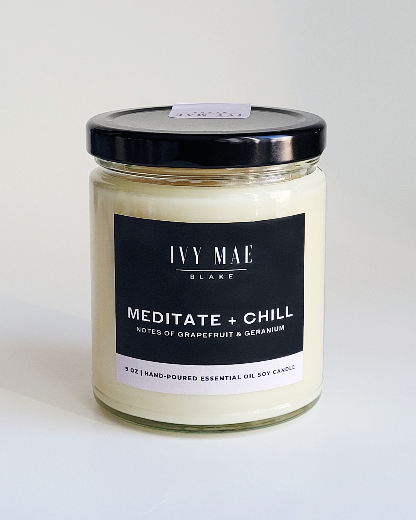 Meditate + Chill | Grapefruit + Geranium Candle
